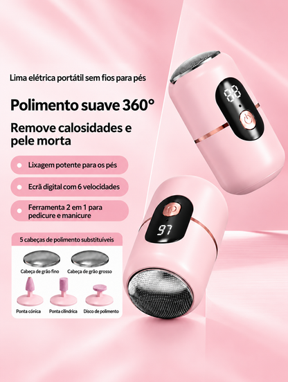 Lima Elétrica para Pés Profissional